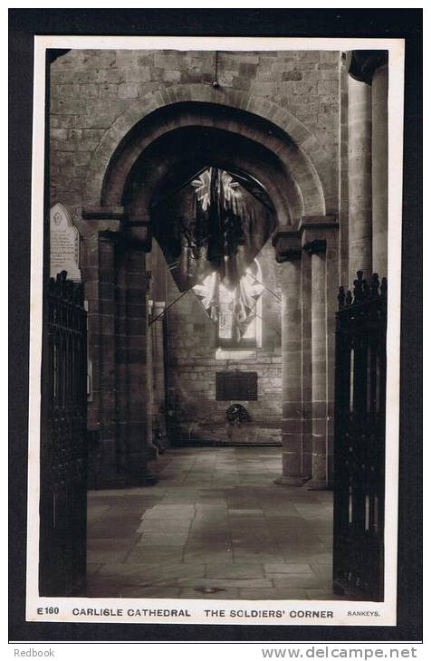 RB 819 - Sankeys Real Photo Postcard - The Soldiers' Corner Carlisle Cathedral Cumbria - Carlisle