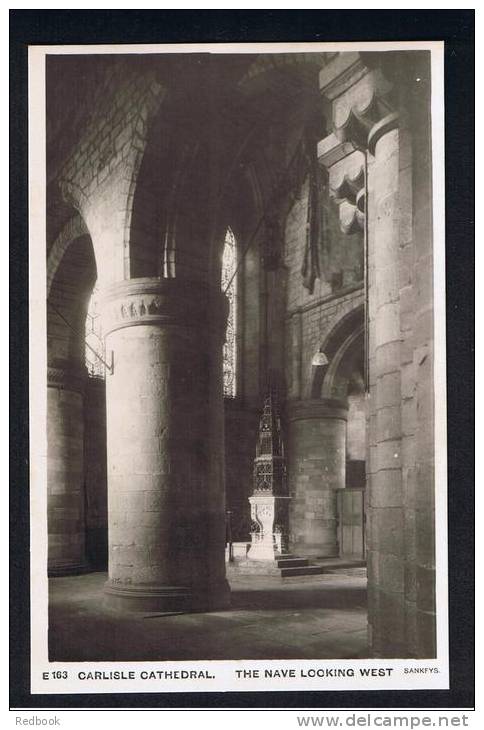 RB 819 - Sankeys Real Photo Postcard - The Nave Looking West Carlisle Cathedral Cumbria - Carlisle