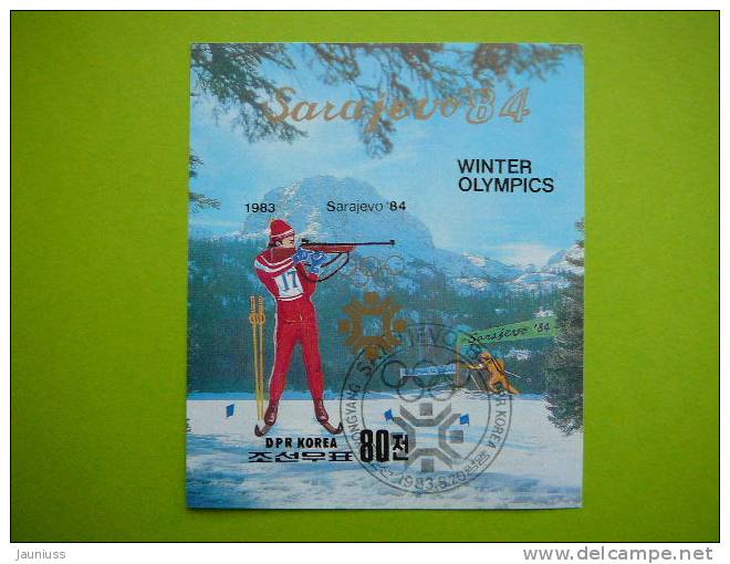 Korea North ( Nord ) 1983 Sarajevo Olympic Games1984 Sport  Block  Imperf. - Winter 1984: Sarajevo