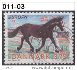 DENMARK, 1998,  Europa-CEPT, National Festivals; Horse At Danish Agricultural ;Cancelled (o), Sc. 1100. - 1998