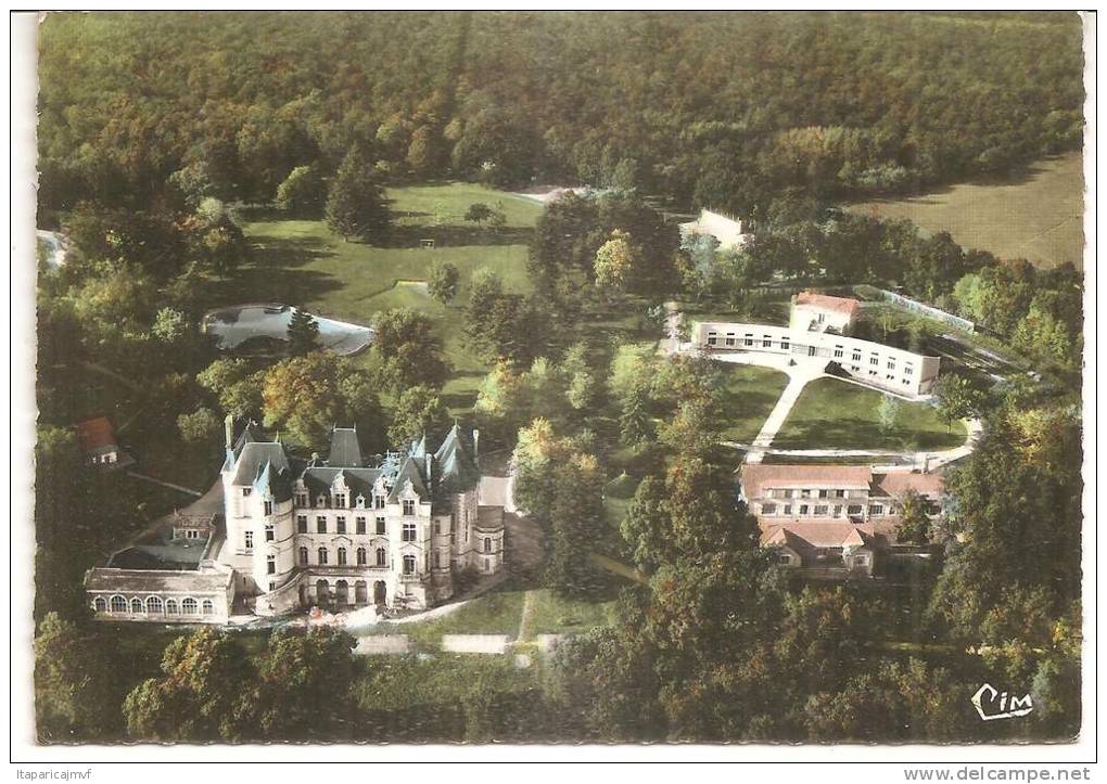 J : Vienne :  VOUNEUIL  Sous  BIARD  : Vue  Aérienne  Du  Château  1965 - Vouneuil Sous Biard