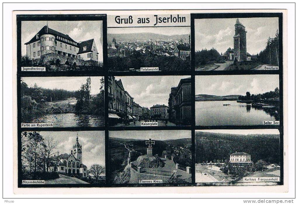 D2384     ISERLOHN : Gruss Aus ( Multiview) - Iserlohn