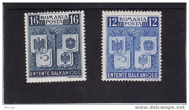 C1102 - Roumanie 1940 - Yv.no.595/6 Neufs** - Neufs