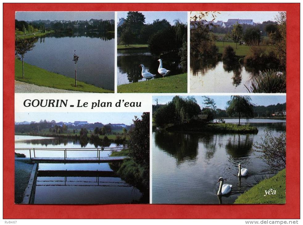 * GOURIN-Le Plan D´eau(Multiples Vues)-1987(Jeu TOURNEZ MANEGE Au Dos) - Gourin