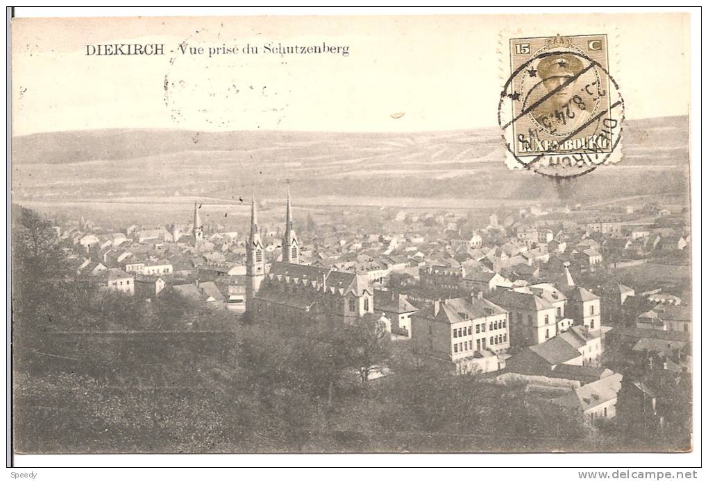 DIEKIRCH  SCHUTZENBERG 1924 - Diekirch