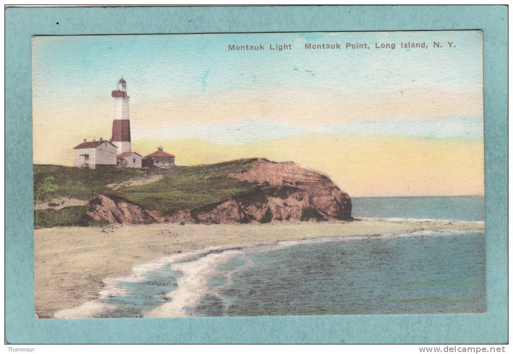 MONTAUK  -  Montauk Light  -  Montauk Point ,  Long Island -  BELLE CARTE  - - Long Island