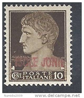 1941 ISOLE JONIE EFFIGIE 10 CENT MH * - RR9667 - Ionische Inseln