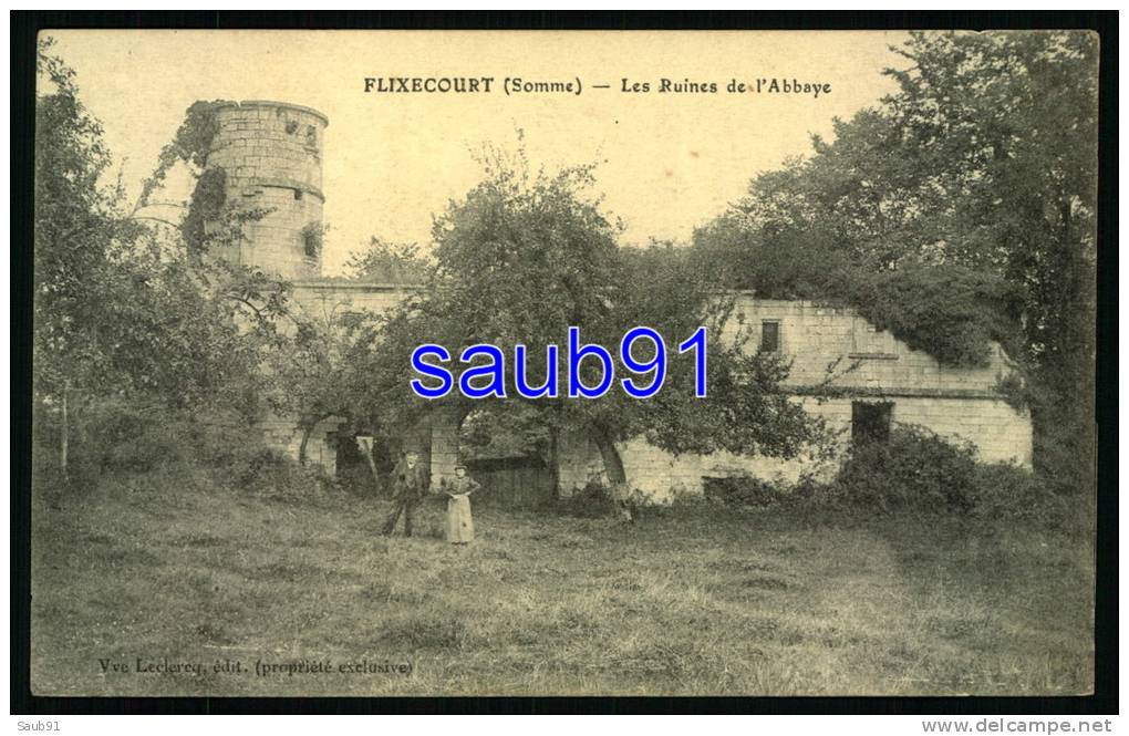 Flixecourt -  Les Ruines De L'Abbaye - Animée -  Réf : 22963 - Flixecourt