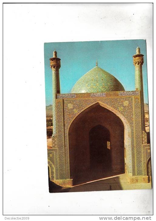 B48400 The Dome And Minaret Of Shah Mosque Isfahan Iran Not Used Perfect Shape - Iran