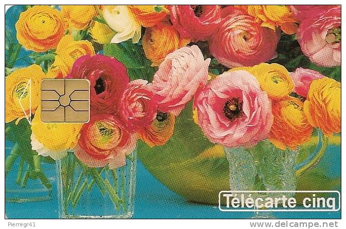 CARTE-PRIVEE-GN 61-GEM-06/94-FLEURS-UTILISE-TBE-LUXE - 5 Unités