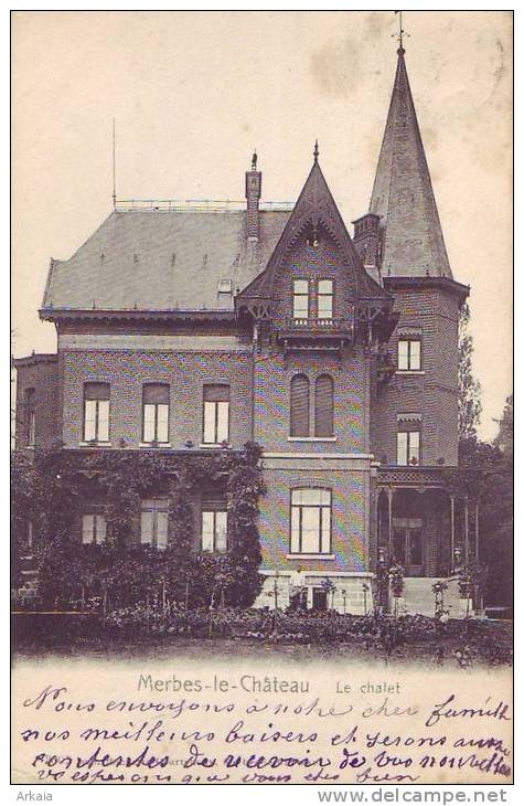 MERBES LE CHATEAU = Le Chalet (écrite) 1903 - Merbes-le-Château