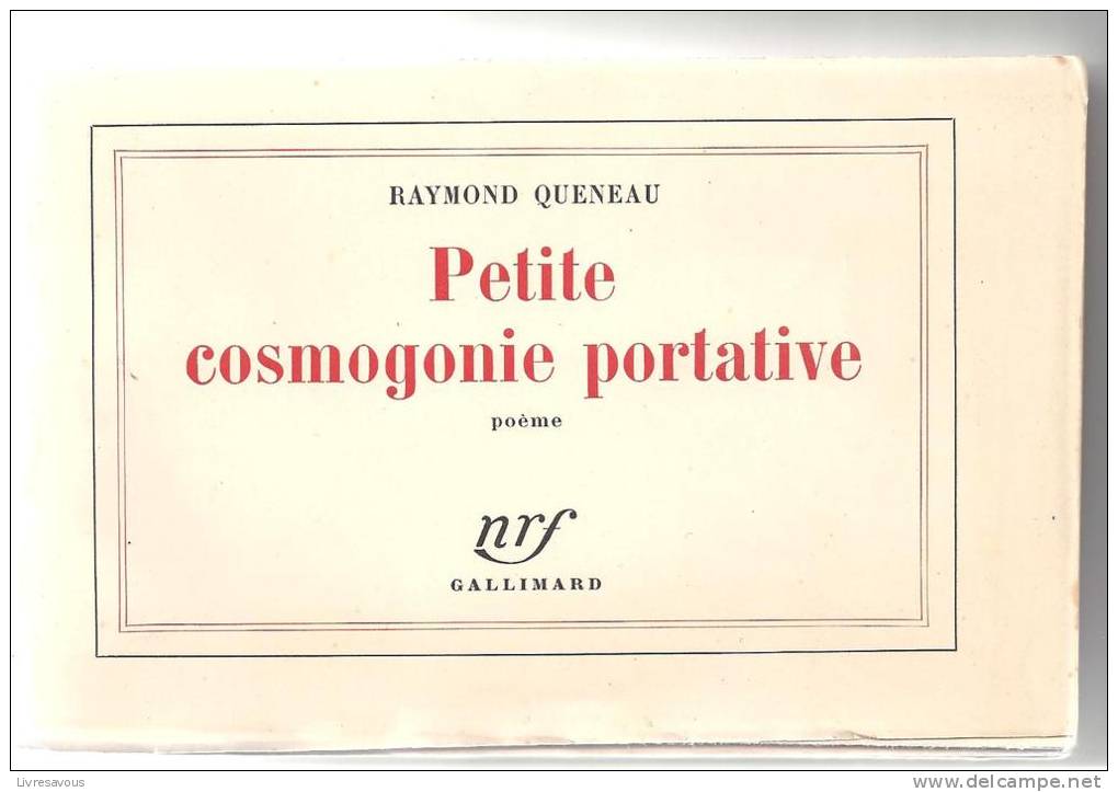 Poésie Petite Cosmogonie Portative De Raymond Queneau Edition Originale - Autori Francesi