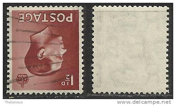 Gran Bretagna - 1 1/2 D. Used - N. Stanley Gibbons 459wi - N. Unificato 207r  Con Filigrana Rovesciata - Used Stamps