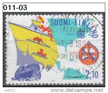 FINLAND, 1992,  Europa-CEPT, Discovery Of America, 500th Anniv.; Cancelled (o), Sc. 884. - 1992