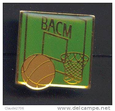 Rare Pin's Basket BACM (Montcy Ardennes) - Basketball