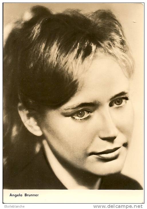 Photo Carte Postale Angela Brunner - Starfoto, Berlin, Deutschland - Visage, Femme, Actrice Cinéma - Echt Foto - Attori