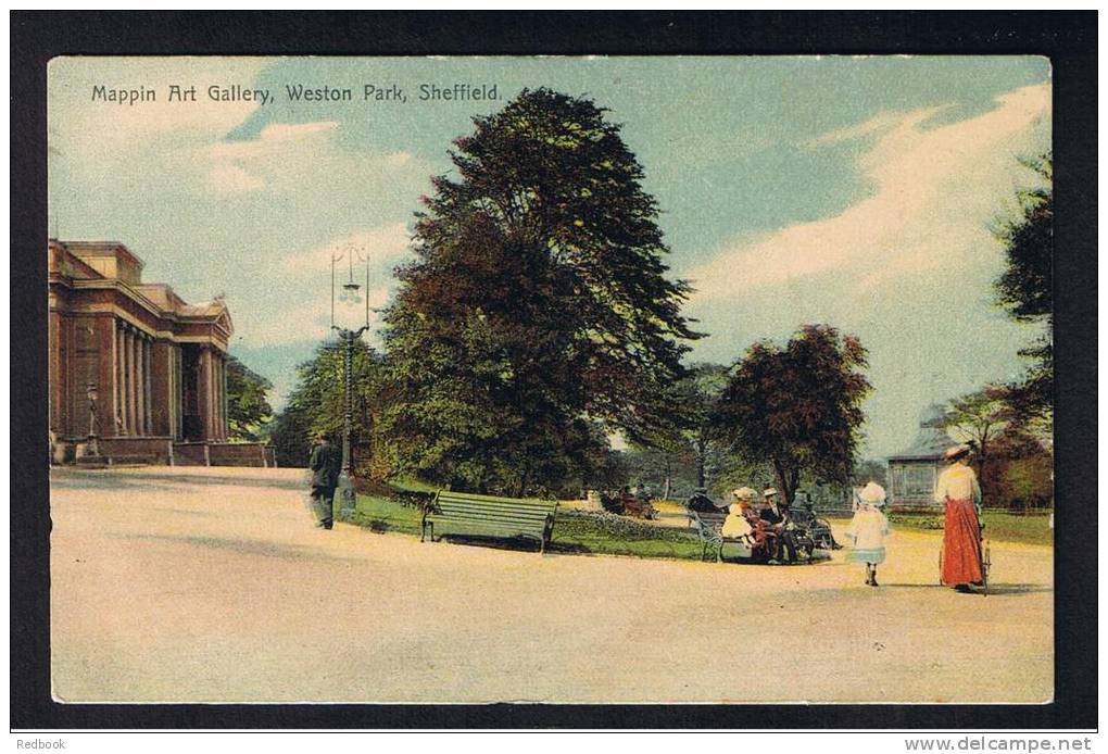 RB 820 - Early Postcard - Mappin Art Gallery Weston Park Sheffield Yorkshire - Sheffield