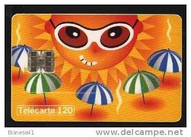 Télécarte 120u Utilisée Luxe  Le Soleil  F1002 Du 08/ 1999 - “600 Agences”