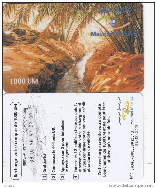 MAURITANIA - Mauritel Prepaid Card 1000 UM(matt Surface), Exp.date 31/12/06, Used - Mauritania