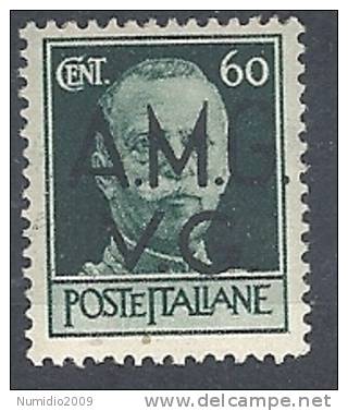 1945-47 TRIESTE AMG VG IMPERIALE 60 CENT MH * - RR9680 - Nuovi