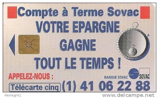 CARTE-PRIVEE-5U-10/95-GN1 87-GEM-SOVAC-UTILISEE  -T BE - - 5 Eenheden