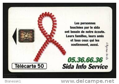 Télécarte 50u Utilisée Luxe   Sida Ruban   F532    Du 12 / 1994 - 600 Agences