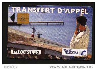 Télécarte 50u Utilisée Luxe  Transfert D'appel 2 Plage     F275a   Du 06 / 1992 - 600 Agences