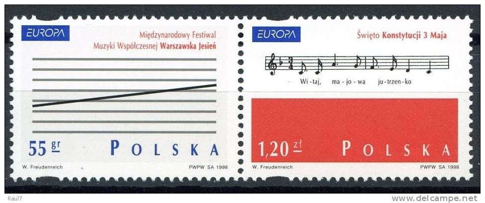 EUROPA-CEPT 1998 - Pologne - 2V NEUF ** (MNH) - 1998