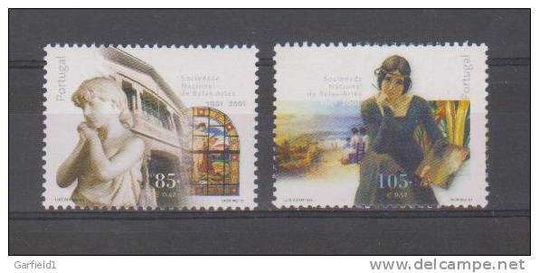 Portugal 2001  Mi.Nr. 2499 / 2500 , Gemälde - Postfrisch / MNH / (**) - Unused Stamps