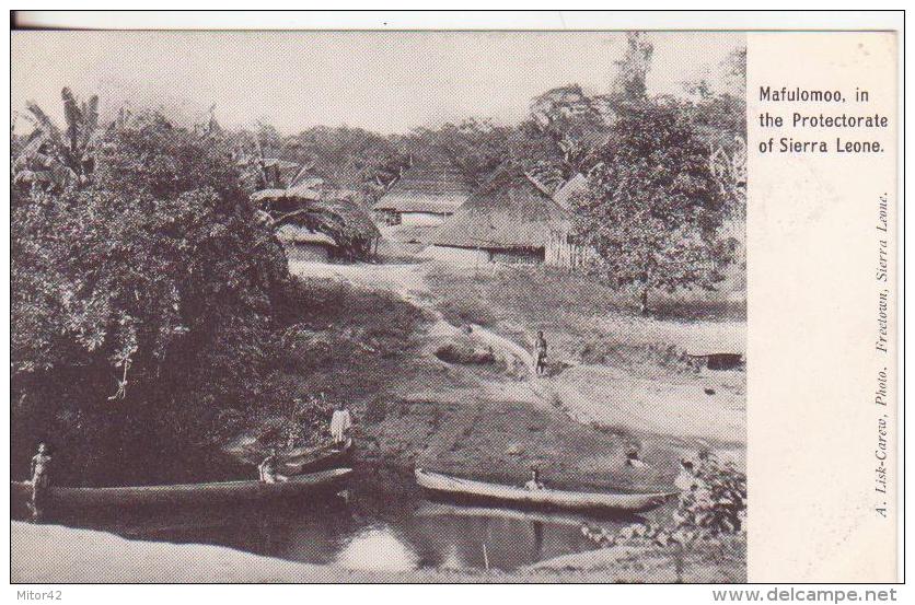 100te-Mafulomoo-Sierra Leone-United Kingdom-England-Theme: Boats-Ships-Ports-New-Original Vintage 1906-traveled To Paris - Sierra Leone