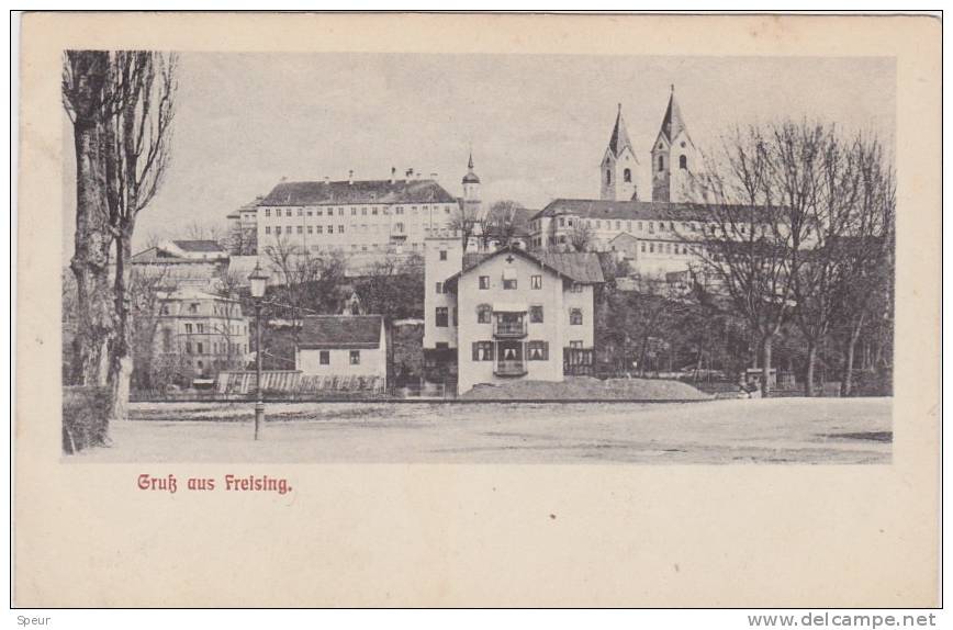 Gruss Aus Freising. Postally Used, 1910. Bericht Auf Deutsch. - Other & Unclassified