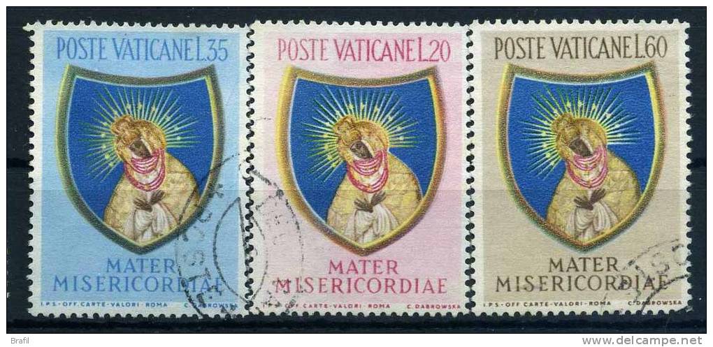 1954 Vaticano, Anno Mariano, Serie Completa Usata - Usati