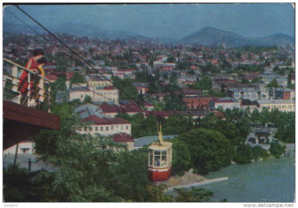 Georgia-Postcard-Kutaisi-The Funicular - Georgia