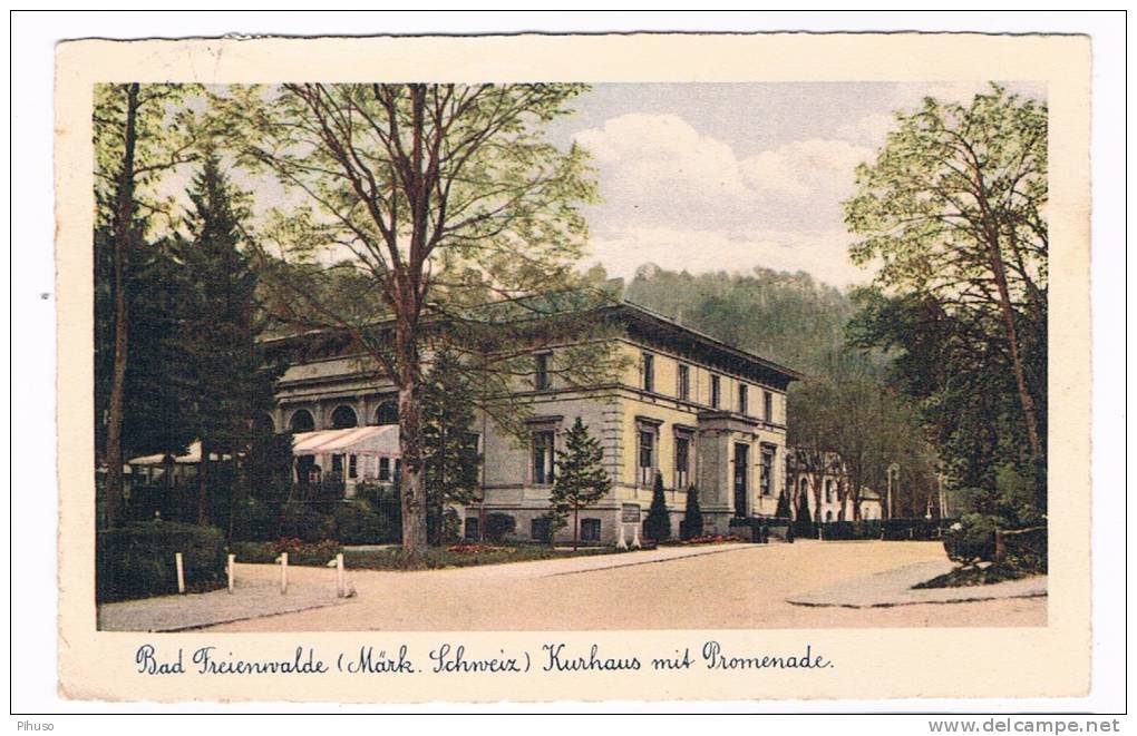 D2442     BAD FREIENWALDE : Kurhaus Mit Promenade - Bad Freienwalde