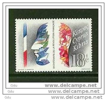 Chypre (grec) - Bicentenaire Révolution Française -  Mnh***  > - Révolution Française