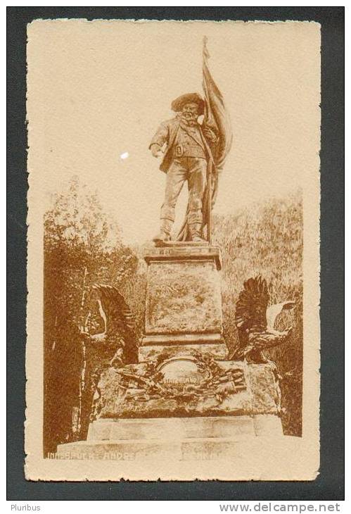 AUSTRIA , INNSBRUCK , STATUE OF ANDREAS HOFER ,  OLD POSTCARD - Monuments