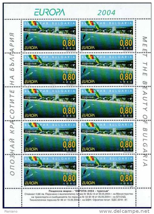 PIA -  BULGARIIA  - 2004  : EUROPA  Mf  - (Yv  4016-17  X  10) - 2004