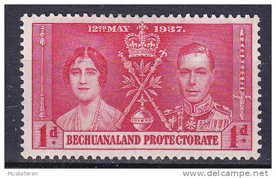 Bechuanaland 1937 Mi. 98      1 P Kong George VI. Coronation MH* - Autres & Non Classés