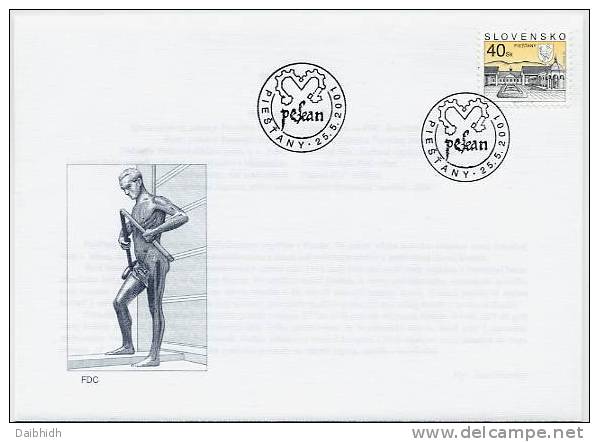 SLOVAKIA 2001 Definitive 40 Sk: Piest'any FDC. .  Michel 395 - FDC