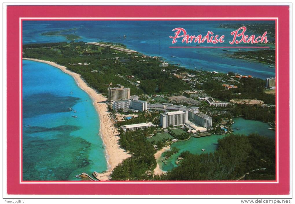 BAHAMAS-PARADISE BEACH, NASSAU / THEMATIC STAMP-SEA-SHELL - Bahamas