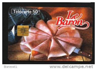 Télécarte 50u Utilisée Luxe  Le Baron Jambon     F640   Du 04 / 1996 - “600 Agences”