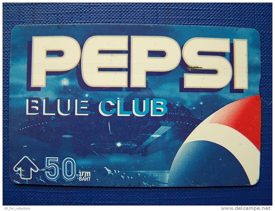 Thailand Pepsi Phone Card Blue Club 50 Baht - Thaïlande