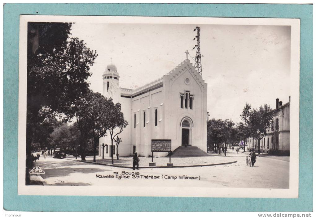 BOUGIE  -  Nouvelle Eglise Ste. Thérèse  (  Camp Inférieur )  -  BELLE CARTE PHOTO   - - Bejaia (Bougie)