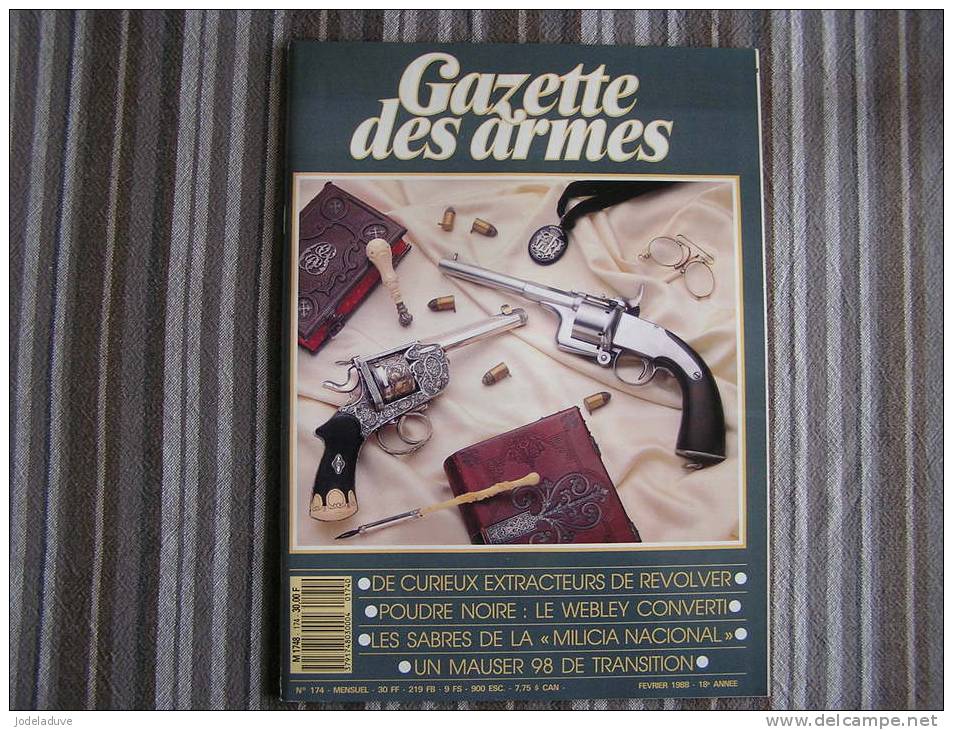 LA GAZETTE DES ARMES N° 174 Epuisé Armement Pistolet Revolver Fusil  Baïonette Poignard Dague Guerre War  WW II Empire - Waffen