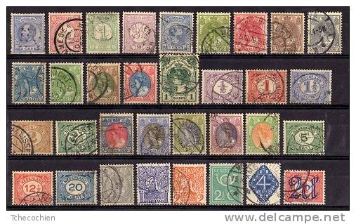 Pays-Bas - Lot De 33 Oblitérés Entre N°19 Et 111. - Used Stamps