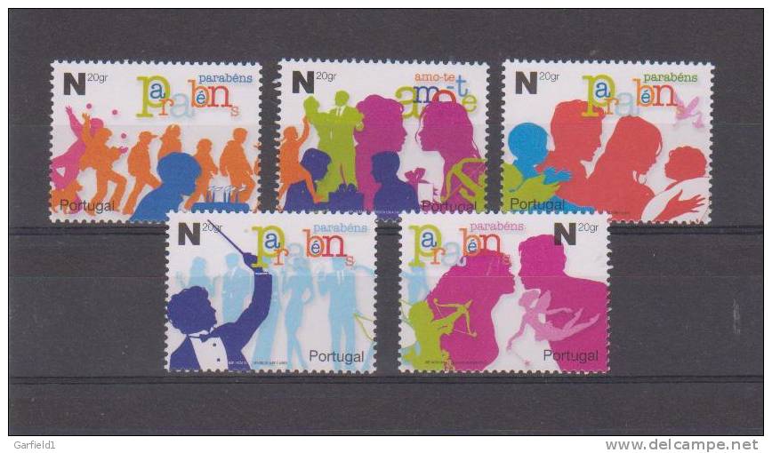 Portugal 2006 Mi.Nr. 3028A / 32A , Grussmarken - Postfrisch / MNH / (**) - Unused Stamps