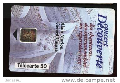 Télécarte 50u Utilisée Luxe     Concert Découverte       F447D   Du 04/ 1994 - “600 Agences”