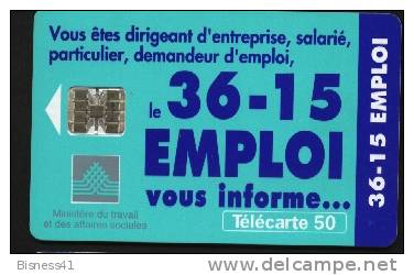 Télécarte 50u Utilisée Luxe     36.15 Emploi        F710   Du 12/ 1996 - “600 Agences”