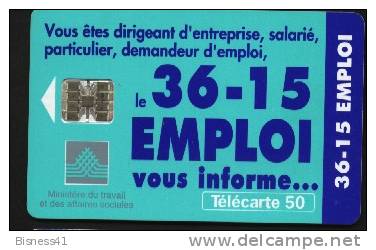 Télécarte 50u Utilisée Luxe     36.15 Emploi        F710   Du 12/ 1996 - 600 Agences