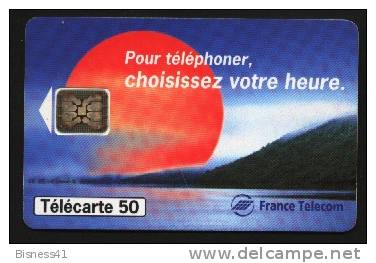 Télécarte 50u Utilisée Luxe    Soleil Rouge 2       F526   Du 11/ 1994 - “600 Agences”